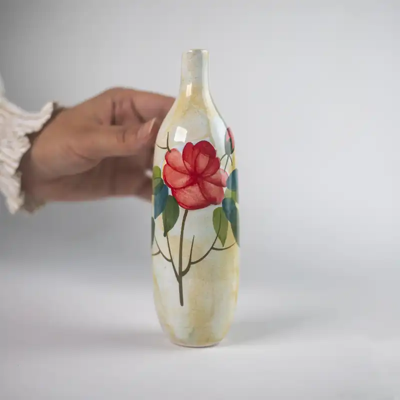 گلدان سفالی طرح نقاشی کد H-1