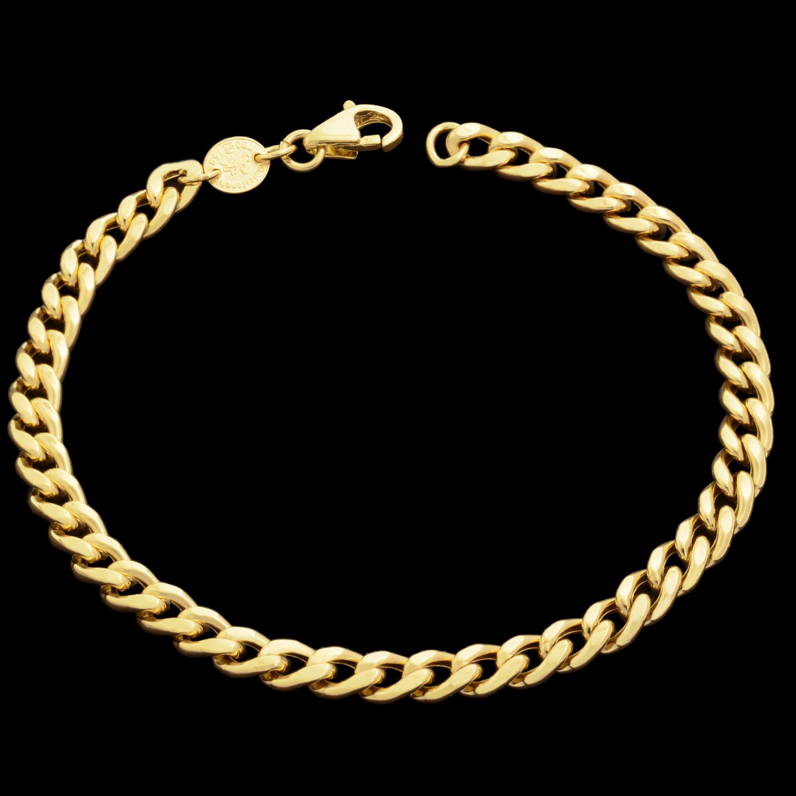 دستبند طلا 18 عیار زنانه طلای مستجابی مدل گلستانه کد M19