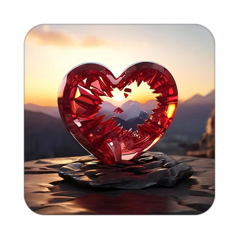 زیر لیوانی کاکتی مدل عاشقانه کد mp11821