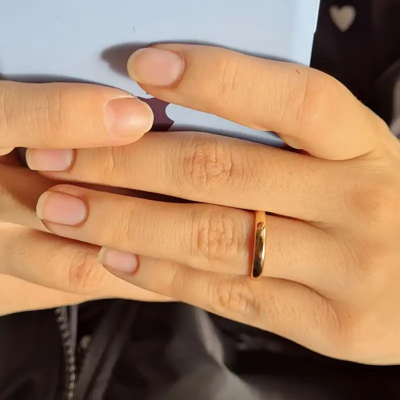انگشتر ژوپینگ مدل رینگ ساده 3mm