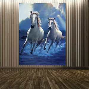  پوستر دیواری طرح اسب سفید کد FPD1496