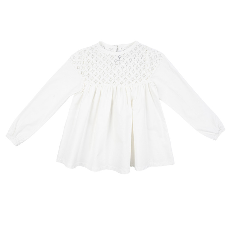 شومیز آستین بلند دخترانه فیورلا مدل spring time کد 35087