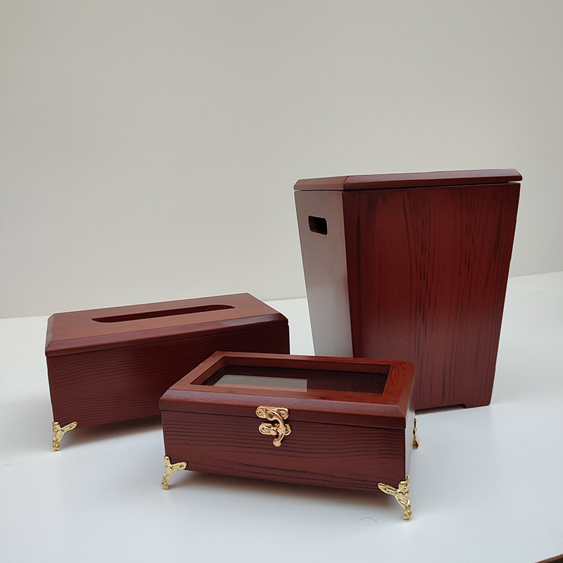 ست سطل و جای دستمال کد 3021 به همراه جا کاردی