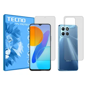 Transparent techno screen protector HyGEL model suitable for Honor X8 5G mobile phone along with back protector