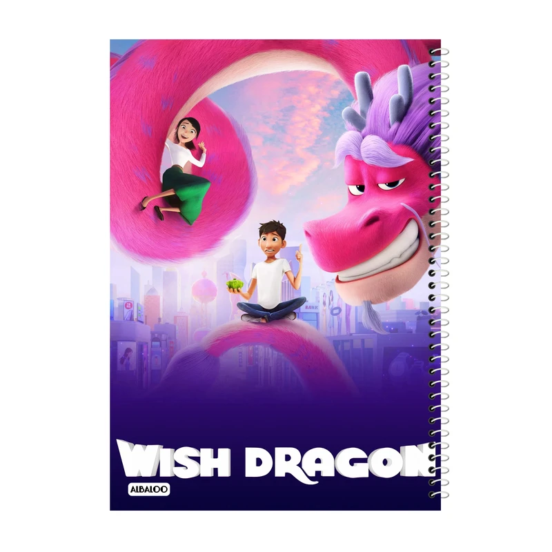 دفتر مشق 100 برگ آلبالو طرح انیمیشن اژدهای آرزو کد 2177