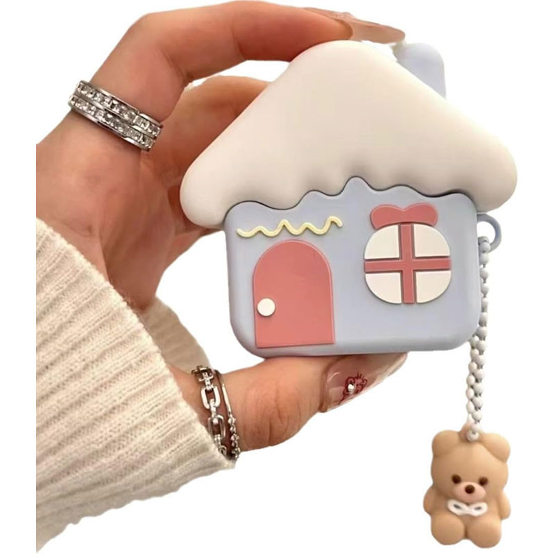 کاور مسیر طرح Cute House مناسب برای کیس اپل ایرپاد 4 / 4ANC به همراه آویز