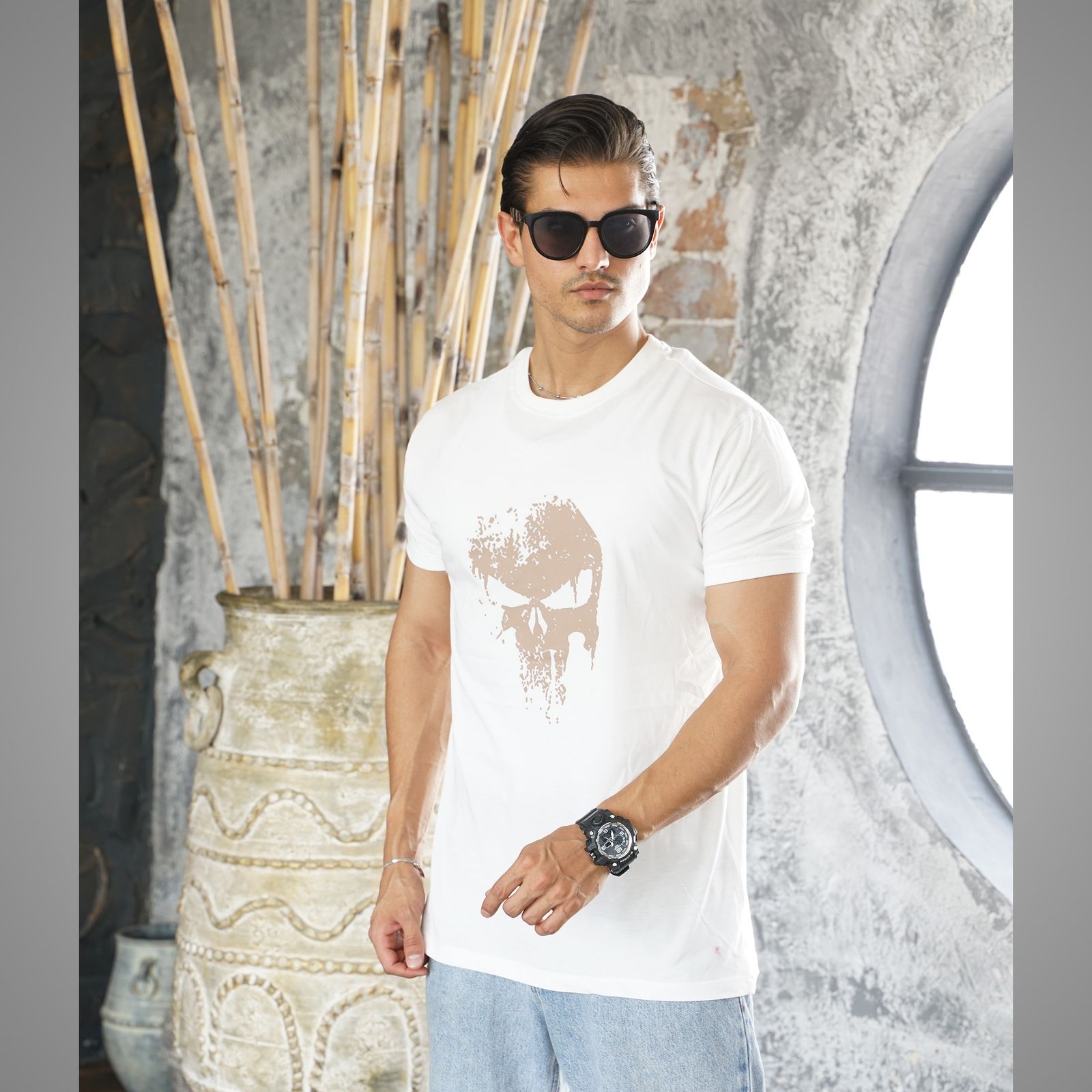 تی شرت آستین کوتاه مردانه مالدینی مدل T+382 -  - 3