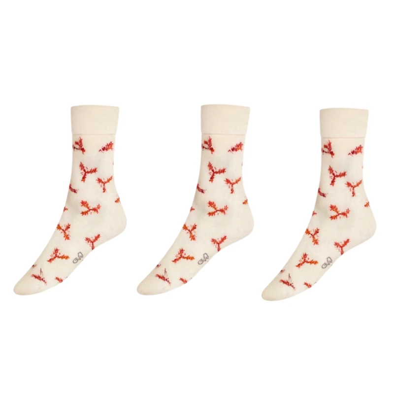 جوراب ساق بلند زنانه مدل A10 مجموعه 3 عددی