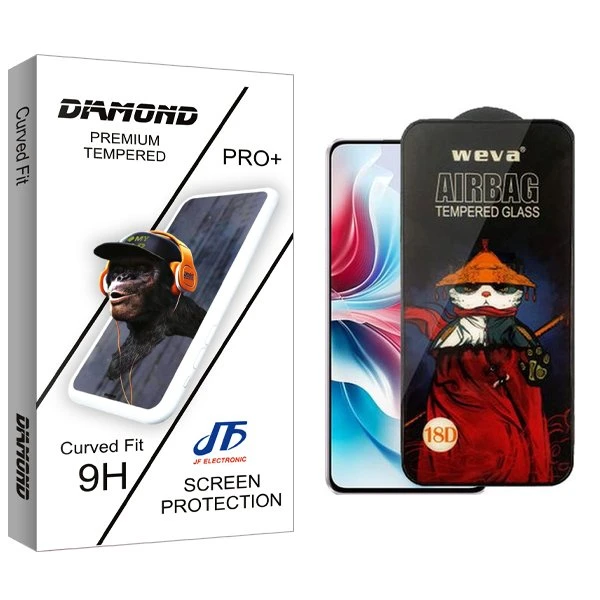 محافظ صفحه نمایش جی اف مدل Diamond Airbag مناسب برای گوشی موبایل اوپو Reno 11F