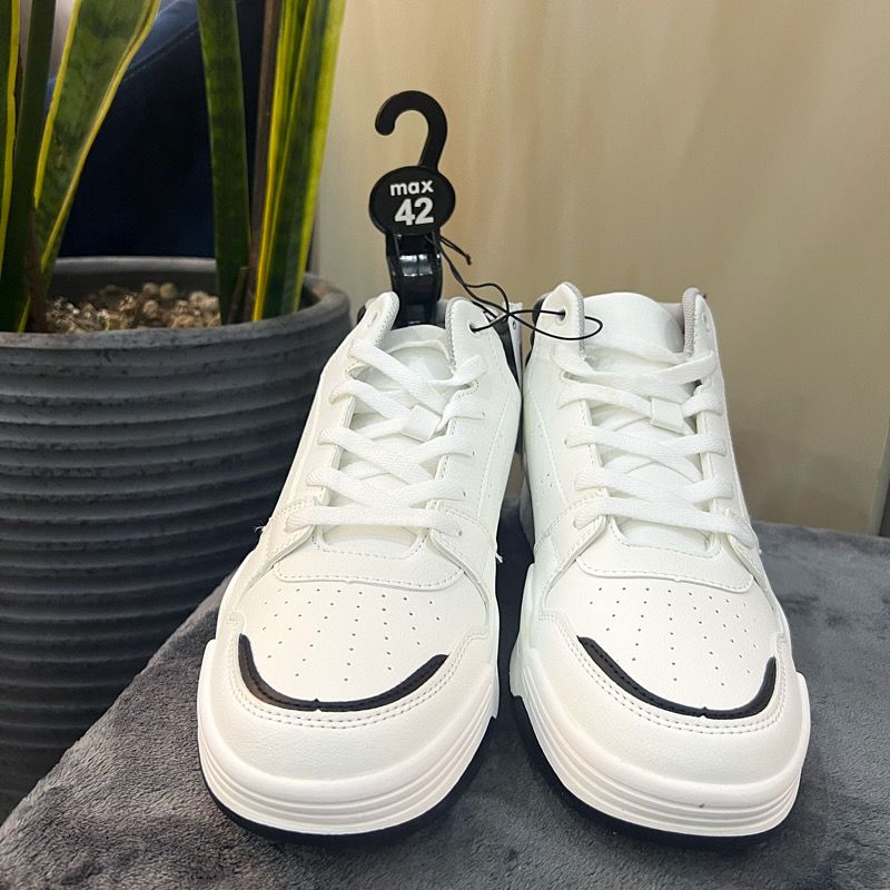 نیم بوت مردانه مکس مدل Panelled High-Top Lace-Up Sneakers -  - 6