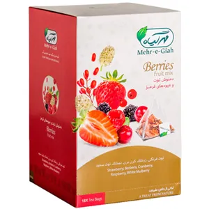 دمنوش میوه های قرمز مهر گیاه مدل Berries بسته 18 عددی