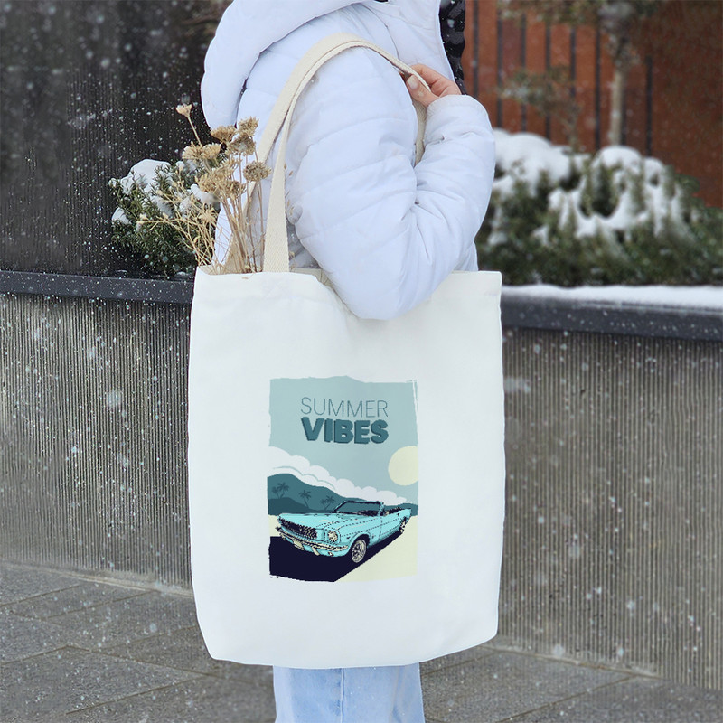 ساک خرید خندالو مدل Summer Vibes کد H1643