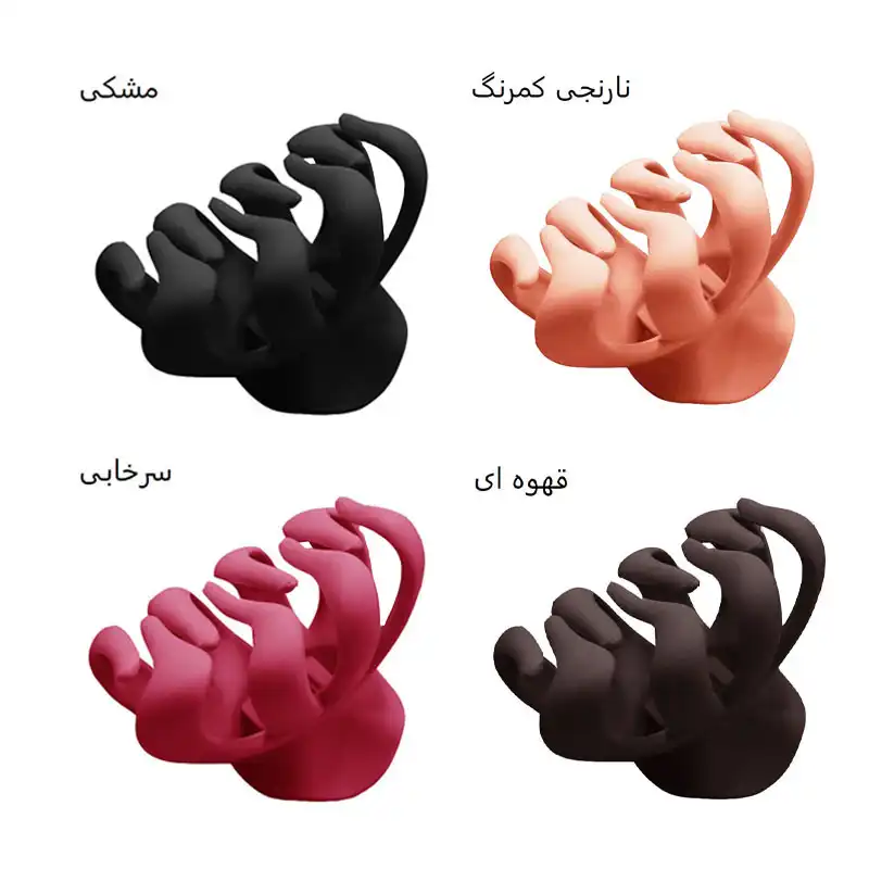 کلیپس مو زنانه مدل گوجه ای شمعی