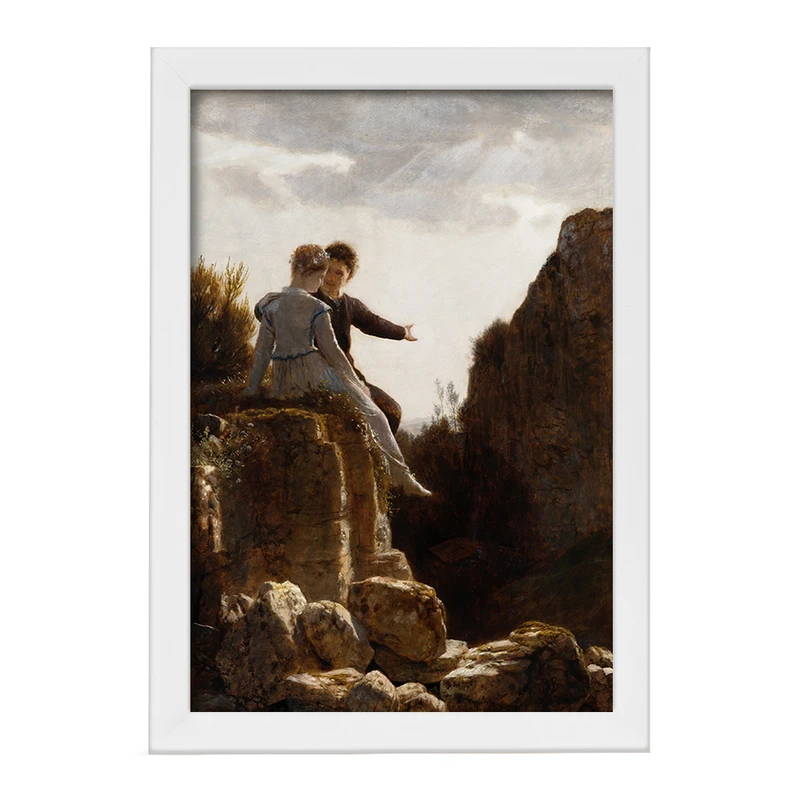 تابلو خندالو مدل نقاشی ماه عسل اثر آرنولد بوکلین کد F12384