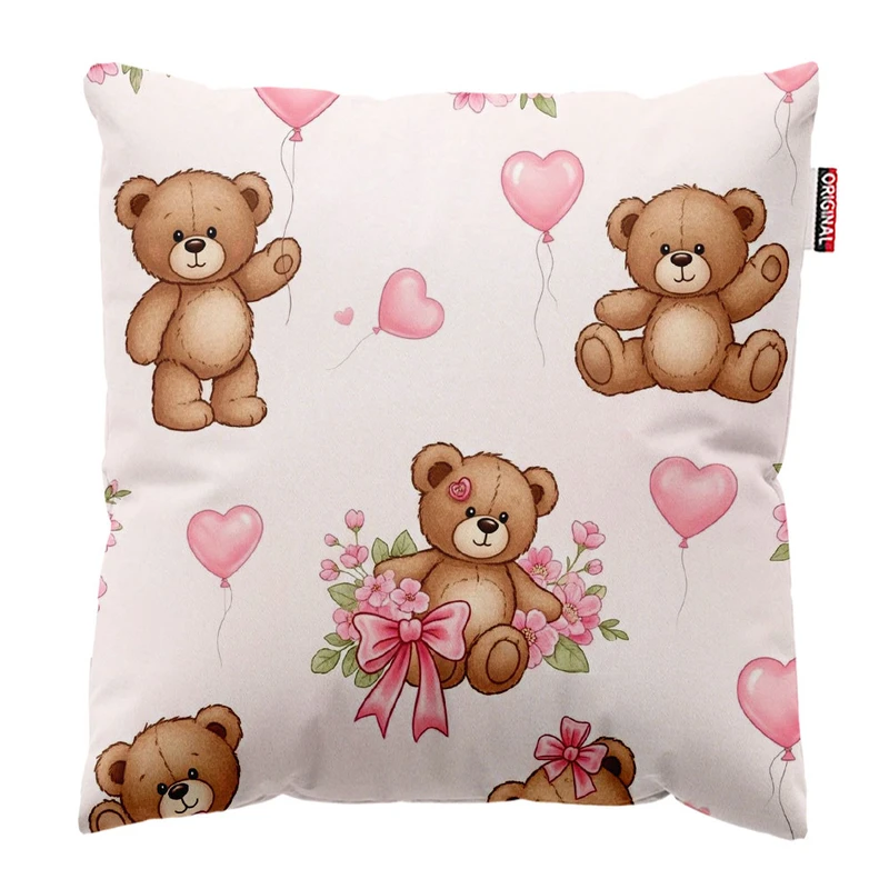   کوسن پاد آفرین طرح کارتونی بچگانه خرسی کد 5070 سایز 40*40 سانتی متر