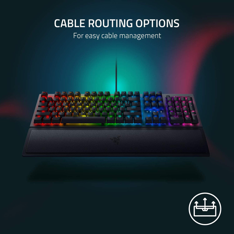 کیبورد مخصوص بازی ریزر مدل BLACKWIDOW V3 Chroma RGB With Green Switch