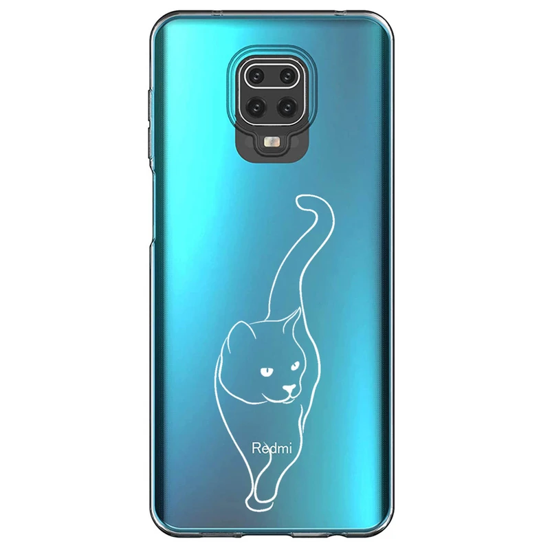 کاور مگافون طرح گربه مدل C60-W مناسب برای گوشی موبایل شیائومی Redmi Note 9s / 9 Pro / 9 Pro Max