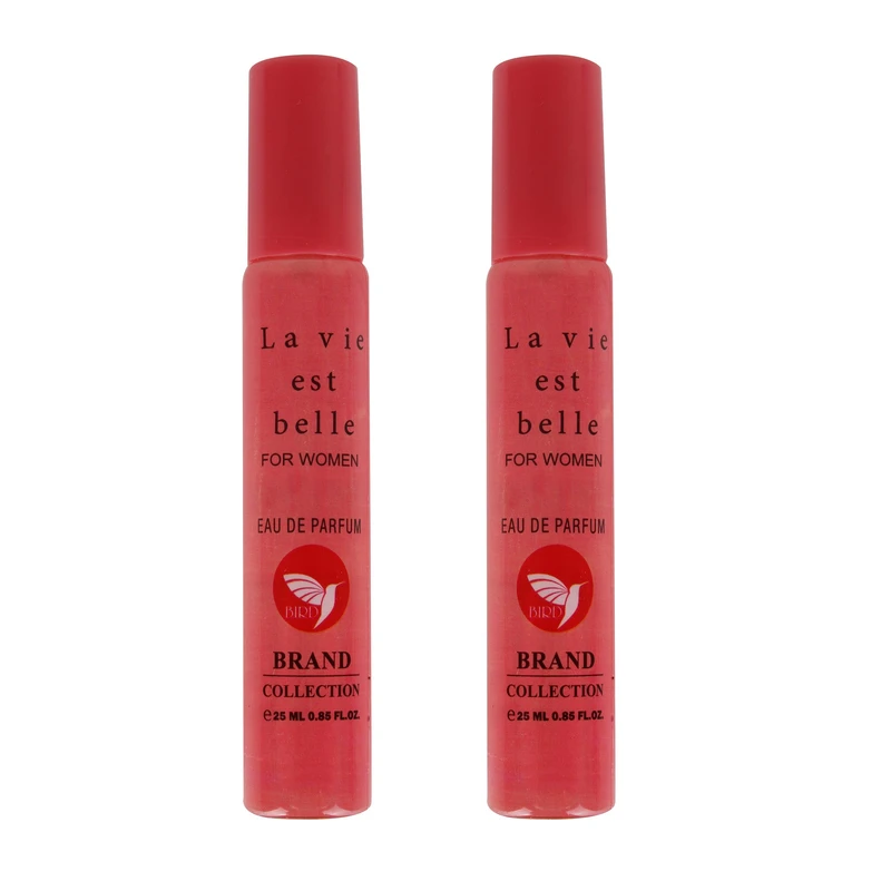 عطر جیبی زنانه برد برند کالکشن مدل LA VIE EST BELLE حجم 25 میلی لیتر مجموعه 2 عددی