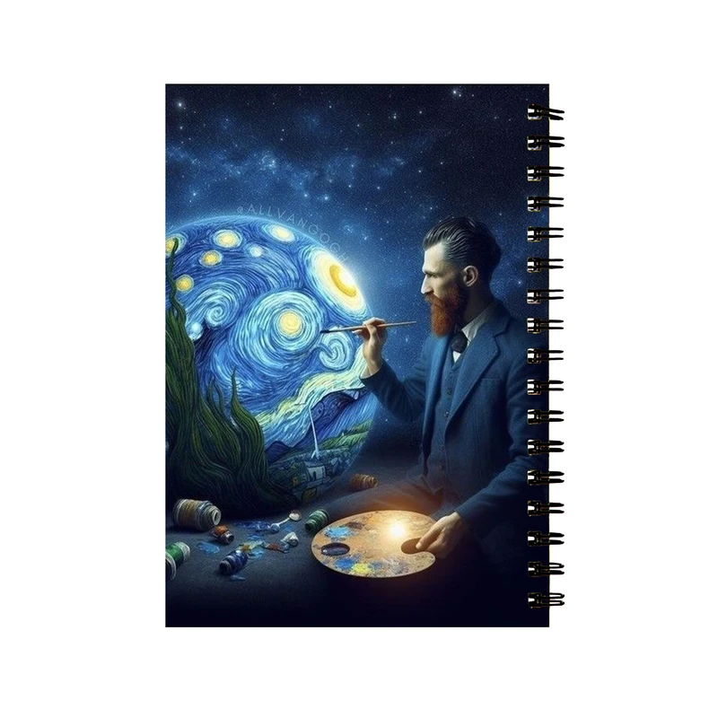 دفتر مشق 60 برگ طرح ونگوک شب پرستاهر کد 85