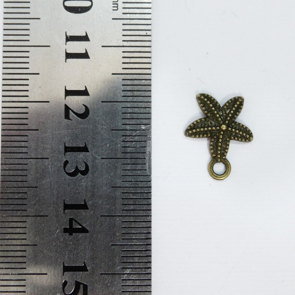 آویز دستبند دخترانه مدل ستاره دریایی کد AD 575 مجموعه 10 عددی