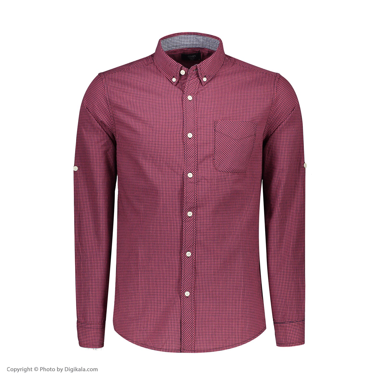 پیراهن آستین بلند مردانه کالینز مدل CL1032264-RED -  - 2