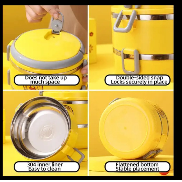 ظرف غذای کودک طرح اردک کد 1369n