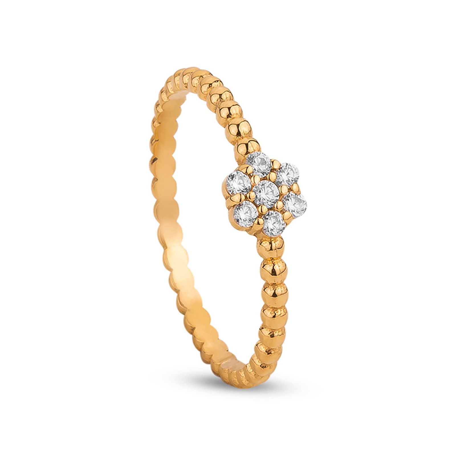 انگشتر طلا 18 عیار زنانه کیا گالری مدل AR606 - - 2