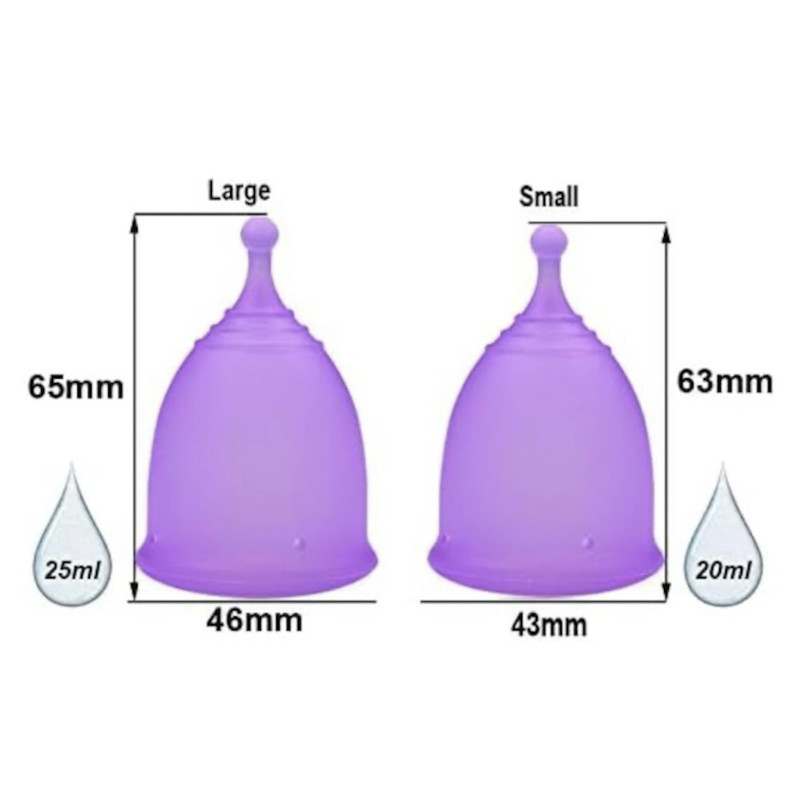 کاپ قاعدگی ویوا کاپ مدل CU3 بسته 2 عددی به همراه لیوان نگهدارنده