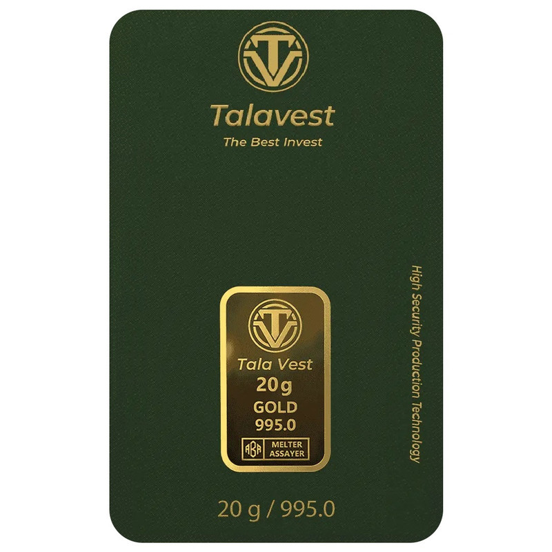 شمش طلا 24 عیار طلاوست مدل 20g