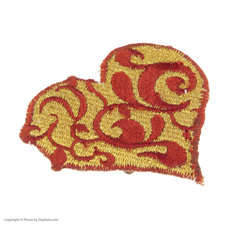 سنجاق سینه زنانه مزون هنری تیارا مدل قلب مجموعه 2 عددی