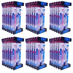 مسواک بنسر مدل اکسترا کلینینگ با برس سخت بسته 72 عددی