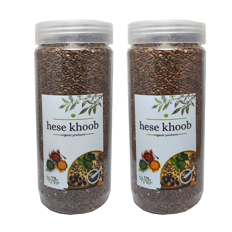 تخم کتان ممتاز حس خوب - 500 گرم بسته 2 عددی