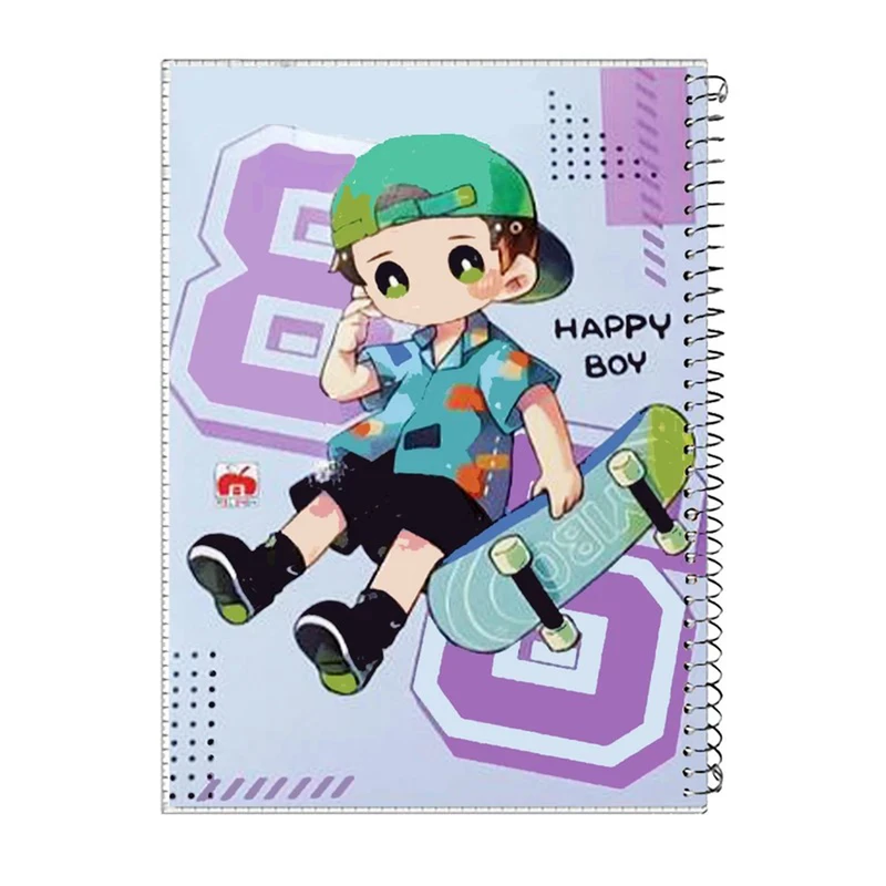 دفتر مشق 100 برگ آلما طرح skate کد 7187