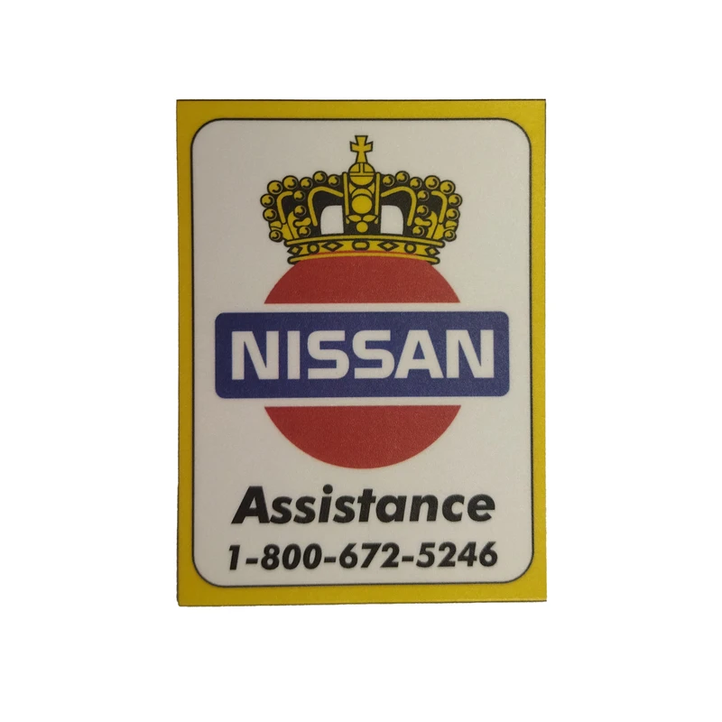 برچسب خودرو مدل لچکی اسپرت کد NISSAN بسته دو عددی 