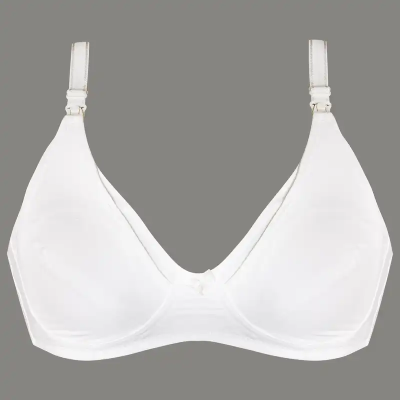 سوتین شیردهی مدل بدون فنر کد 3810 رنگ سفید