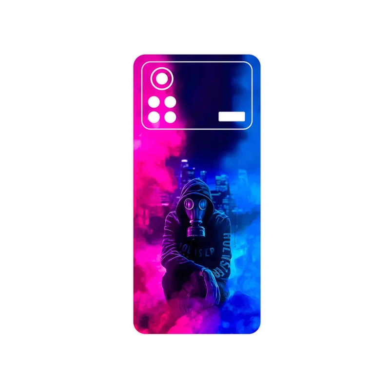 برچسب پوششی ماهوت مدل Smoke Rainbow Digital Art 2 مناسب برای گوشی موبایل شیائومی Poco X4 Pro 5G