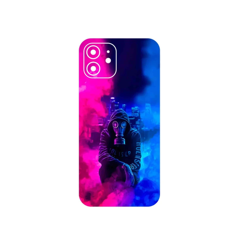 برچسب پوششی ماهوت مدل Smoke Rainbow Digital Art 2 مناسب برای گوشی موبایل اپل iPhone 12
