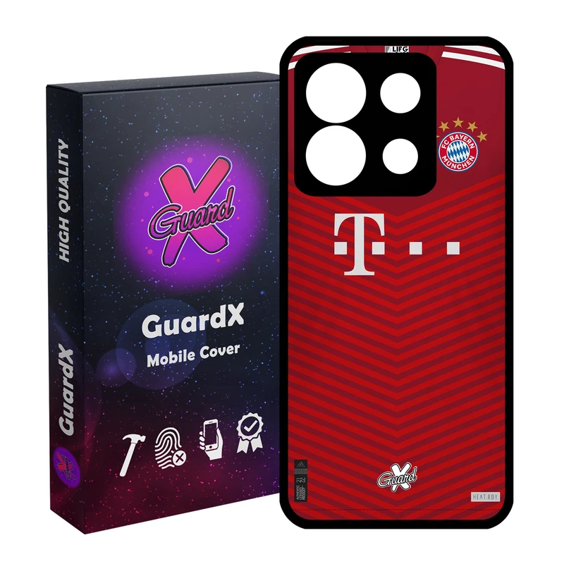کاور گارد ایکس طرح بایرن مونیخ مدل Glass10384 مناسب برای گوشی موبایل شیائومی Redmi Note 13 5G