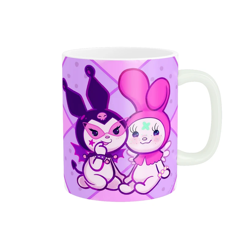 ماگ پادآفرین مدل کارتون کرومی و مای ملودی Kuromi کد PM3328