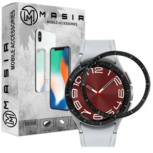 محافظ بازل مسیر مدل Metal Bazel Ring مناسب برای ساعت هوشمند سامسونگ Galaxy Watch 6 Classic 47mm