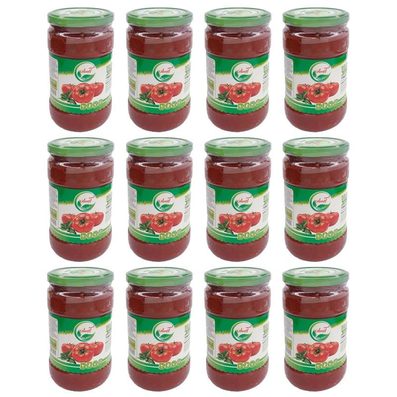 رب گوجه فرنگی طبیعی سنتی سان آیسان - 700 گرم بسته 12 عددی