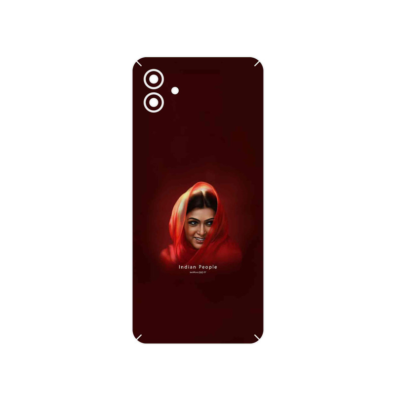 برچسب پوششی ماهوت مدل Portrait of an Indian Woman مناسب برای گوشی موبایل سامسونگ Galaxy A04