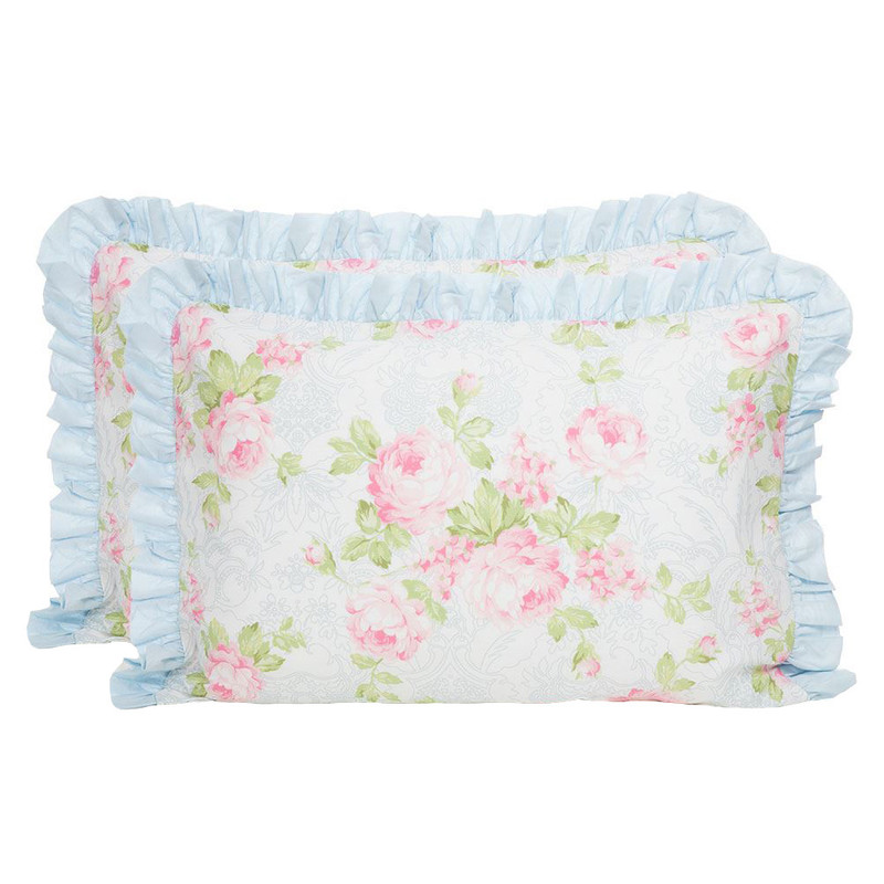 روبالشی طرح rose frill بسته 2 عددی