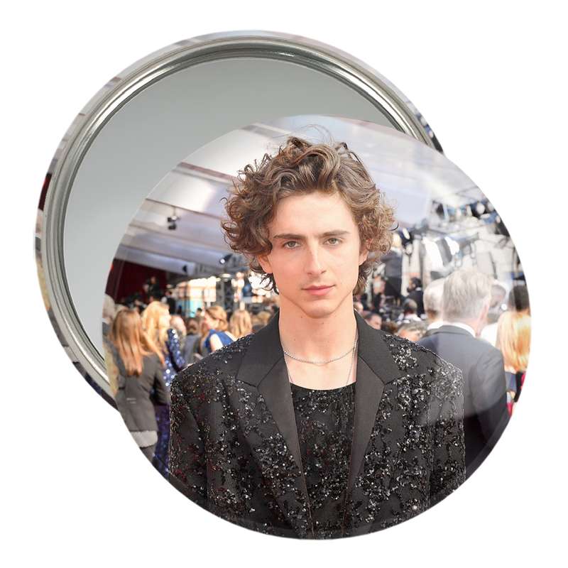 آینه جیبی خندالو مدل تیموتی شالامی Timothée Chalamet کد 19278 آینه جیبی خندالو مدل تیموتی شالامی Timothée Chalamet کد 19278