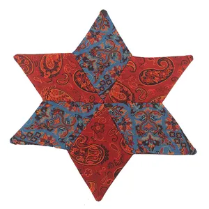 رومیزی ترمه مدل ستاره 11سایز 25x25 سانتیمتر