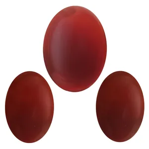 سنگ عقیق مدل نگین بیضی کد ag150 مجموعه 3 عددی