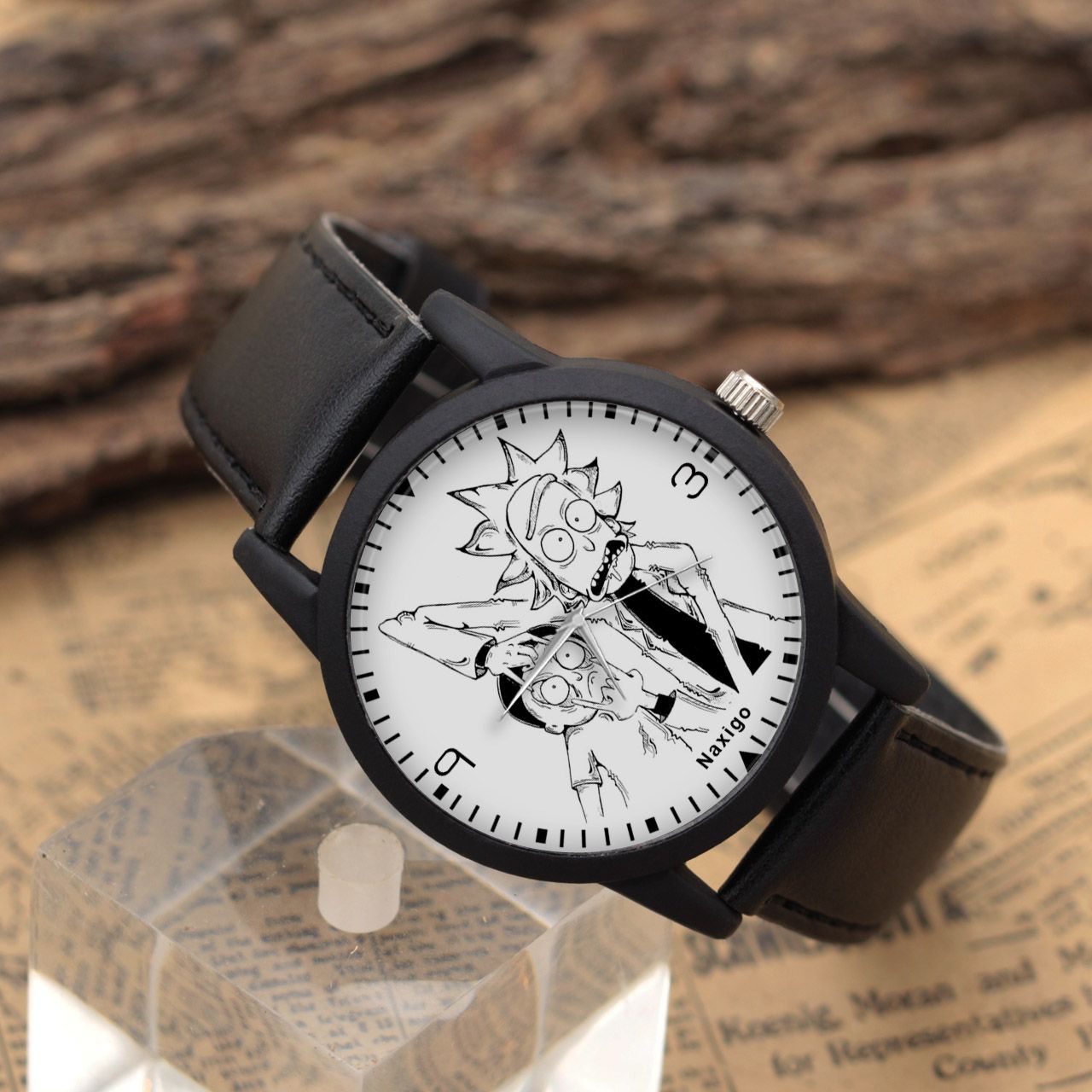 ساعت مچی عقربه ای ناکسیگو طرح Rick and Morty کد LF4240 -  - 4