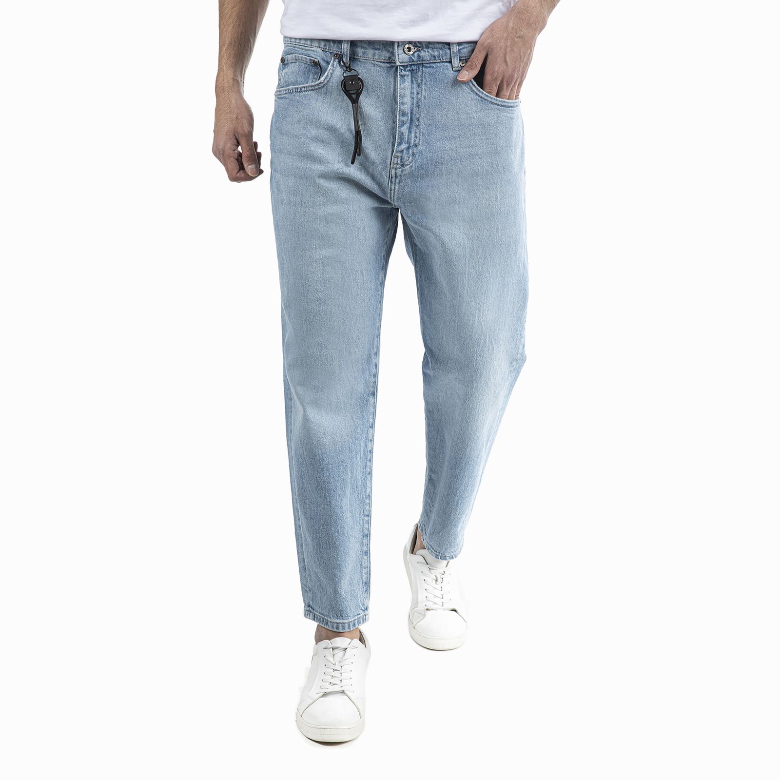 شلوار جین مام فیت مردانه پوتنزا مدل 92342015-3 - - 3