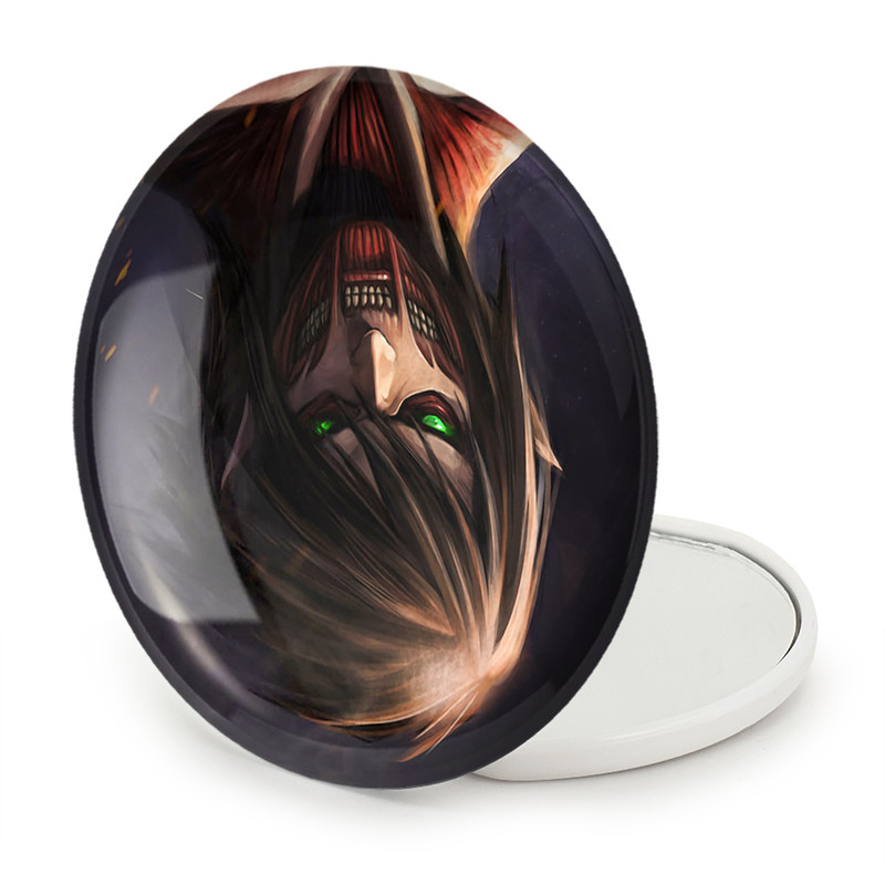 آینه جیبی خندالو طرح ارن یگر انیمه اتک آن تایتان Attack on Titan مدل تاشو کد 18542