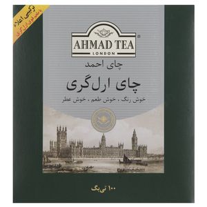 چای کیسه ای احمد مدل Earl Gray بسته 100 عددی